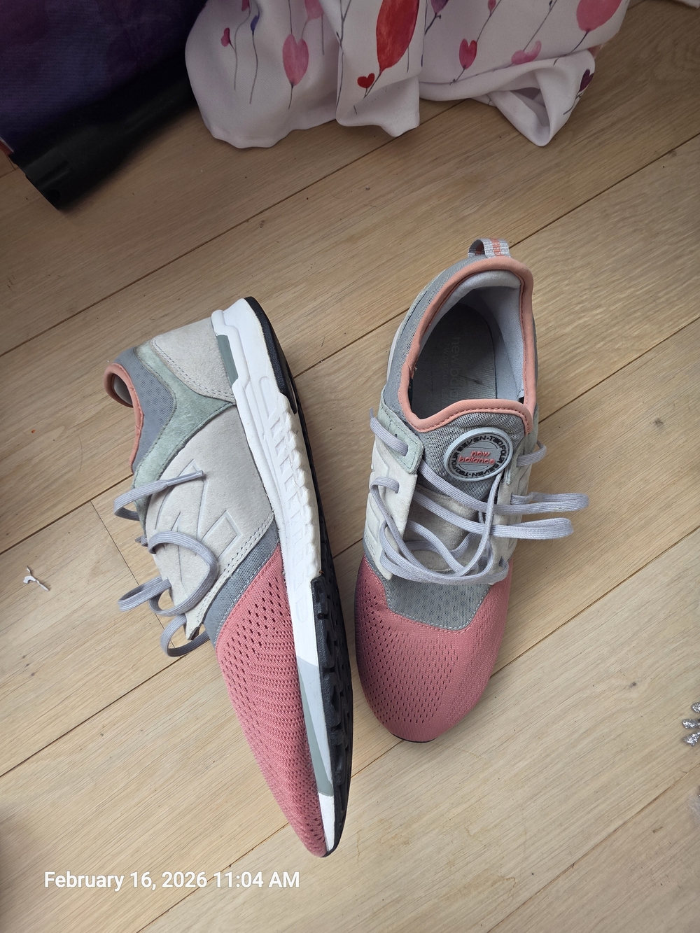 Nike Men's Athletic Sneakers - Pink/Gray with Mint Accents